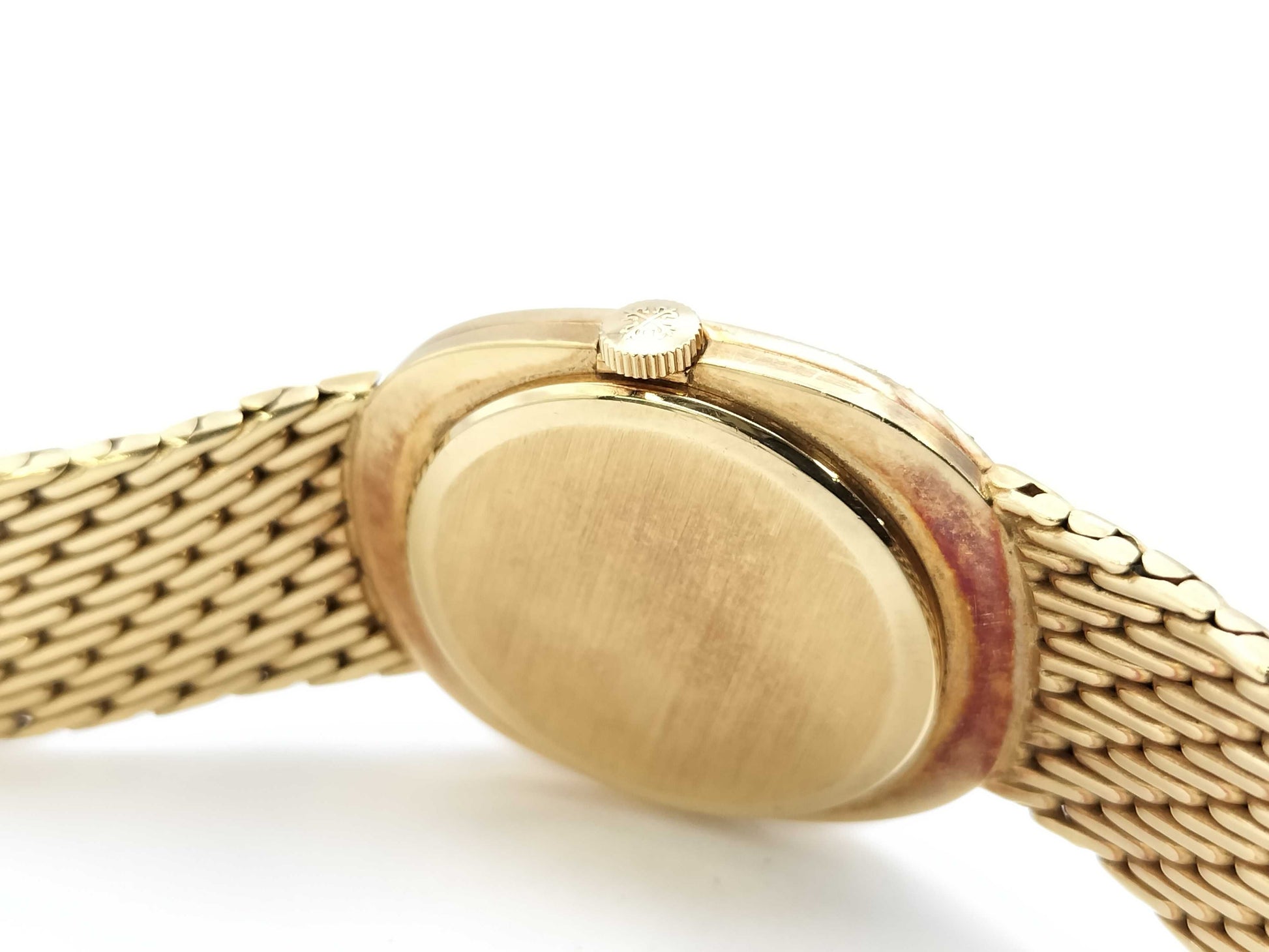 PATEK PHILIPPE Golden Ellipse 3849/8 Manual Winding Blue Dial 18K Gold Women's Watch