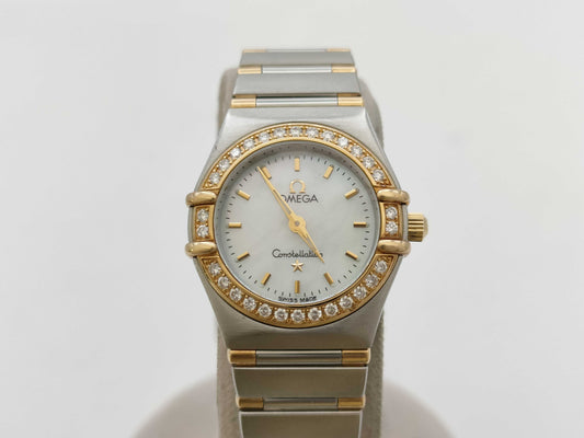 OMEGA 1267.30 Constellation Mini 56130142 Shell Dial Quartz Women's Watch