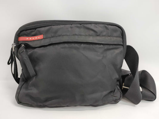 PRADA Shoulder Bag Prada Sport Nylon Black Black Shoulder Bag