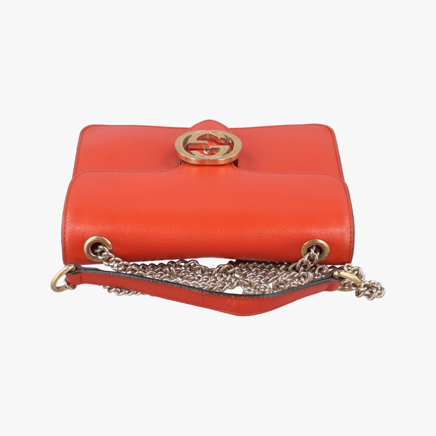 GUCCI Interlocking G Orange Leather 510304D027085958 Shoulder Bag