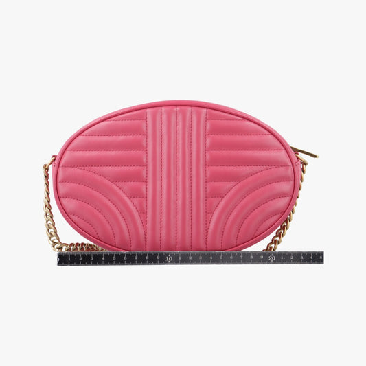 PRADA Diagram Pink Leather 1BH1317/11 Shoulder Bag