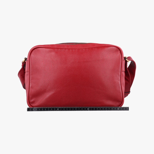 GUCCI Printed Messenger Red Leather 523589I0124889769 Shoulder Bag