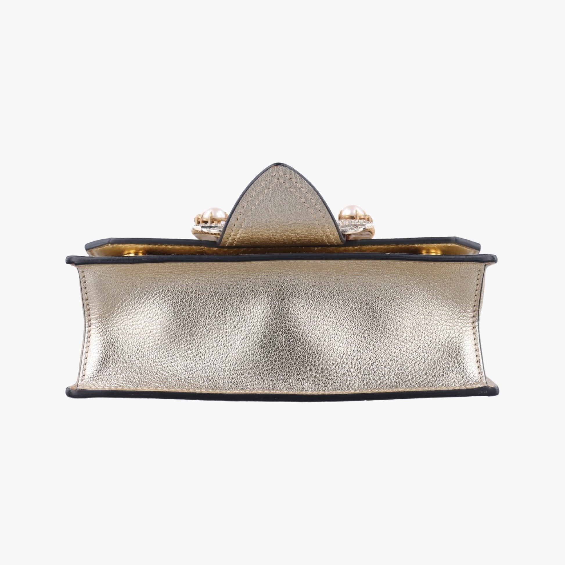 miu miu Miu Mew Lady Light Gold Leather 5BH609235 Shoulder Bag