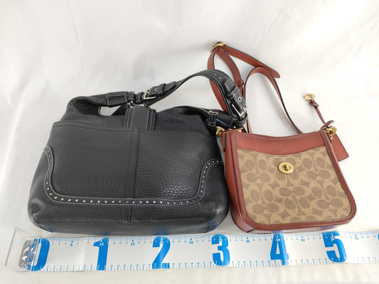 COACH Coach Bag 2 Items Summary / Hamptons Hobo / Signature Crossbody Shoulder Bag