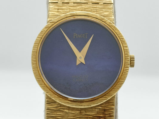 PIAGET 273413 924A6 Hand-Wound Blue Dial VAN CLEEF W Name Women's Watch