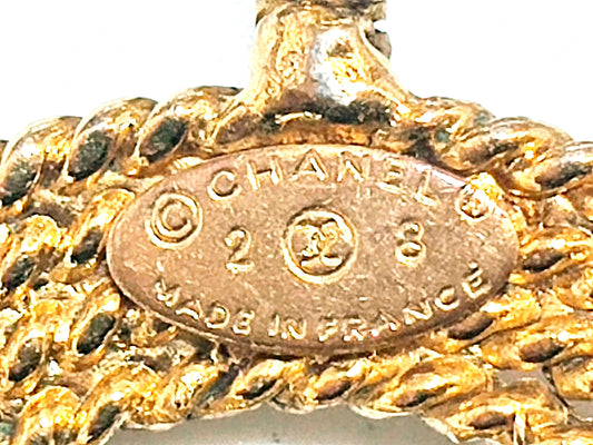 CHANEL Coco Mark Mesh Necklace 28 Necklace