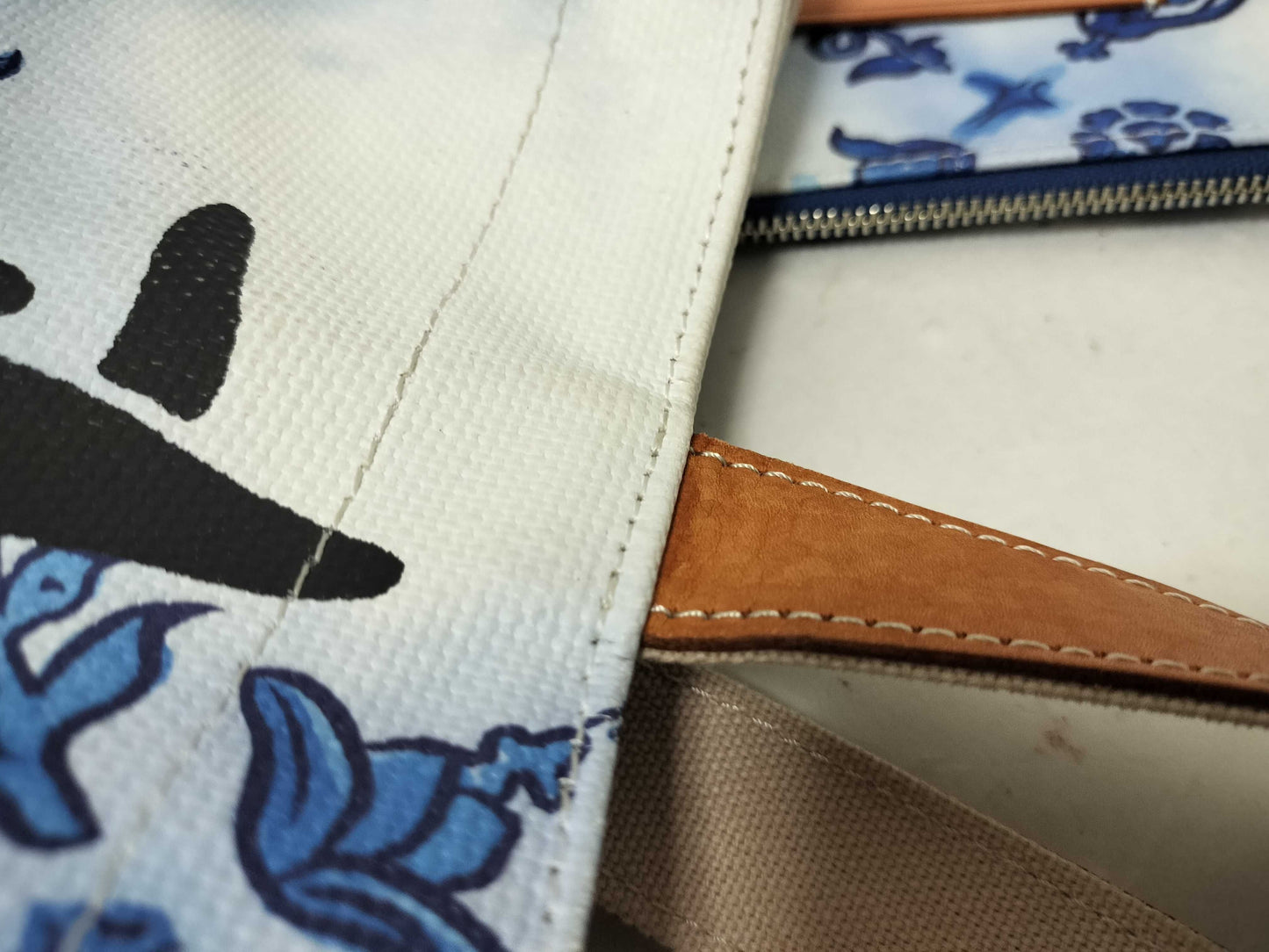 Vivienne Westwood Handbag Tote Orb Bird Blue Handbag