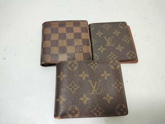 LOUIS VUITTON Monogram Louis Vuitton Wallet Monogram 3-Piece Set