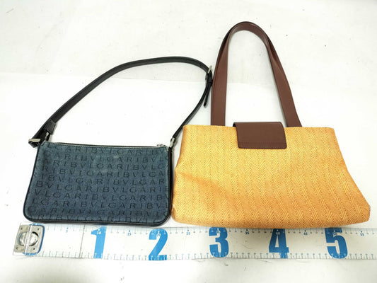 BVLGARI Logomania Bvlgari Accessory Pouch Tote Logomania 2-Piece Set Shoulder Bag