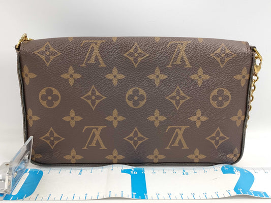 LOUIS VUITTON LV Pochette Felicity Monogram M61276 MI0197 Brown Shoulder Bag