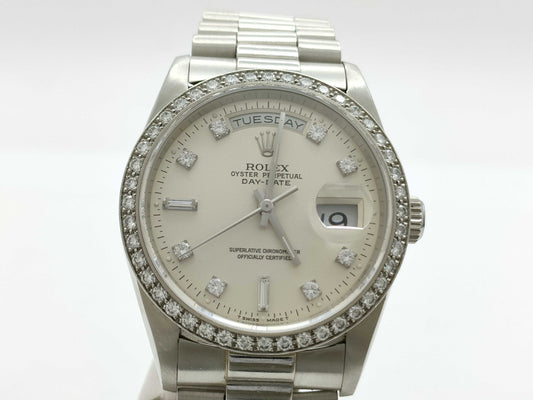 ROLEX 18346A S496278 PT950 Immovable Men's Watch