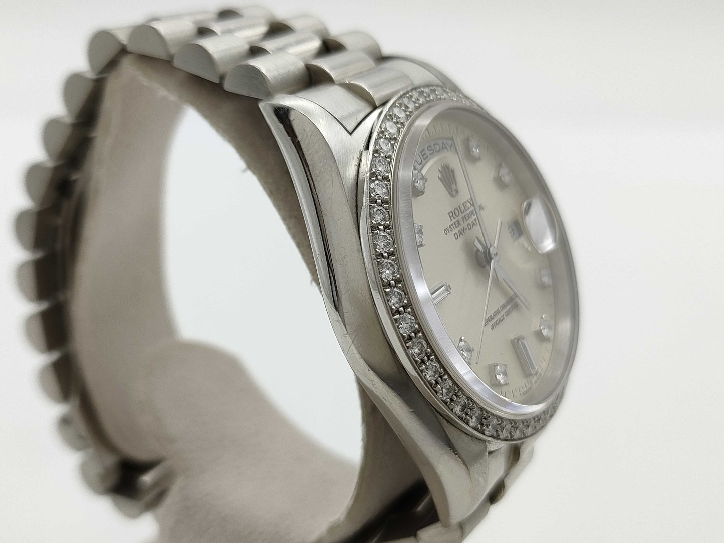 ROLEX 18346A S496278 PT950 Immovable Men's Watch