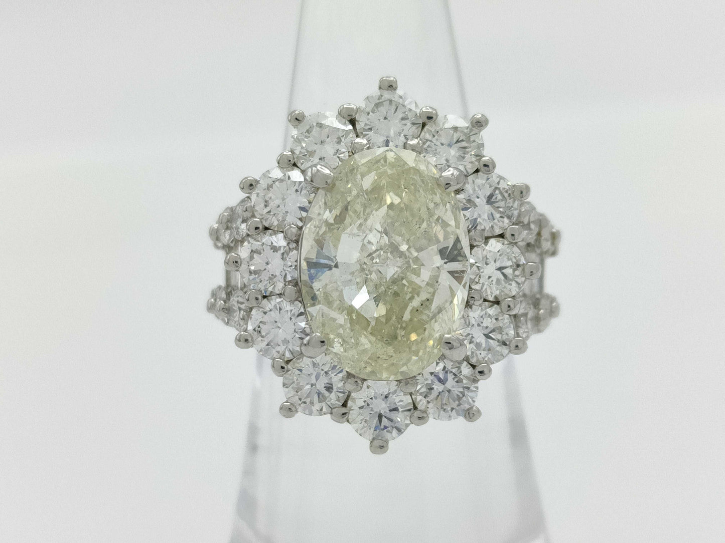 D7.072ct FD4.50ct Pt900 18.6g Ring