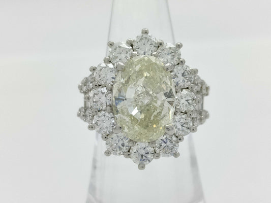 D7.072ct FD4.50ct Pt900 18.6g Ring