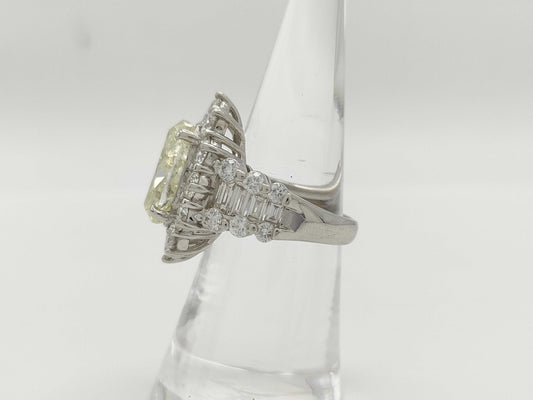 D7.072ct FD4.50ct Pt900 18.6g Ring