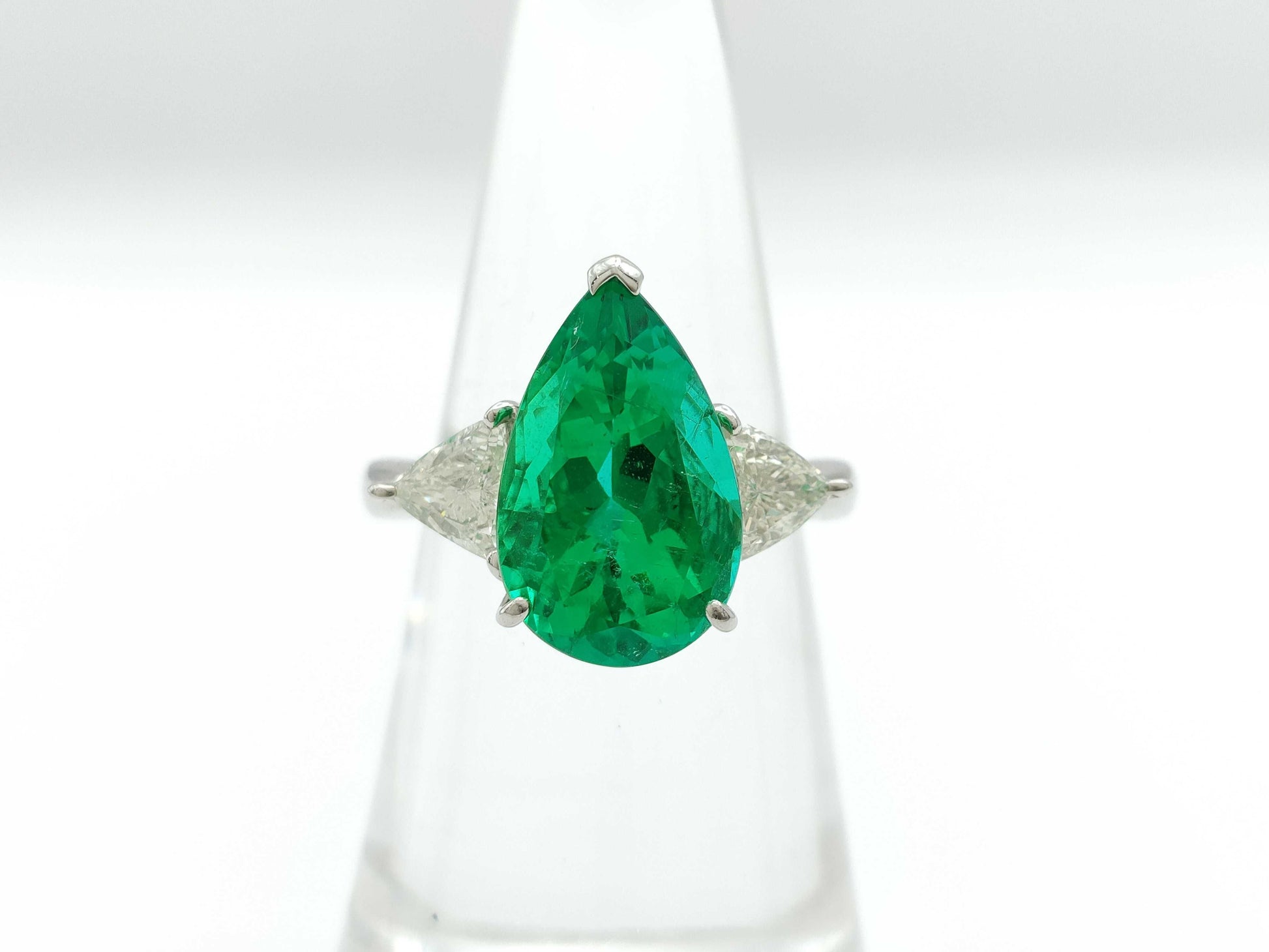 E4.80ct D0.783ct Pt900 8.7g Ring