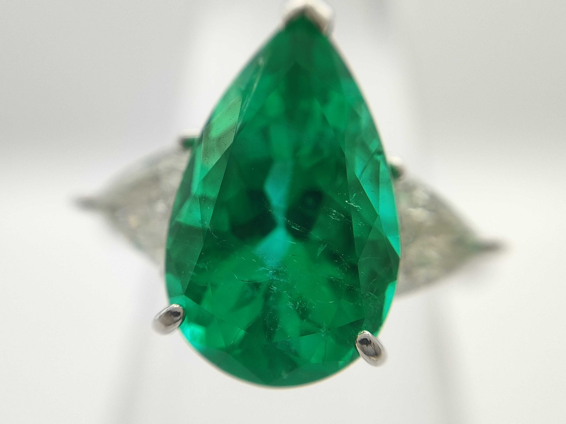 E4.80ct D0.783ct Pt900 8.7g Ring