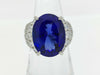 TZ12.84ct D2.50ct Pt900 21.1g Ring