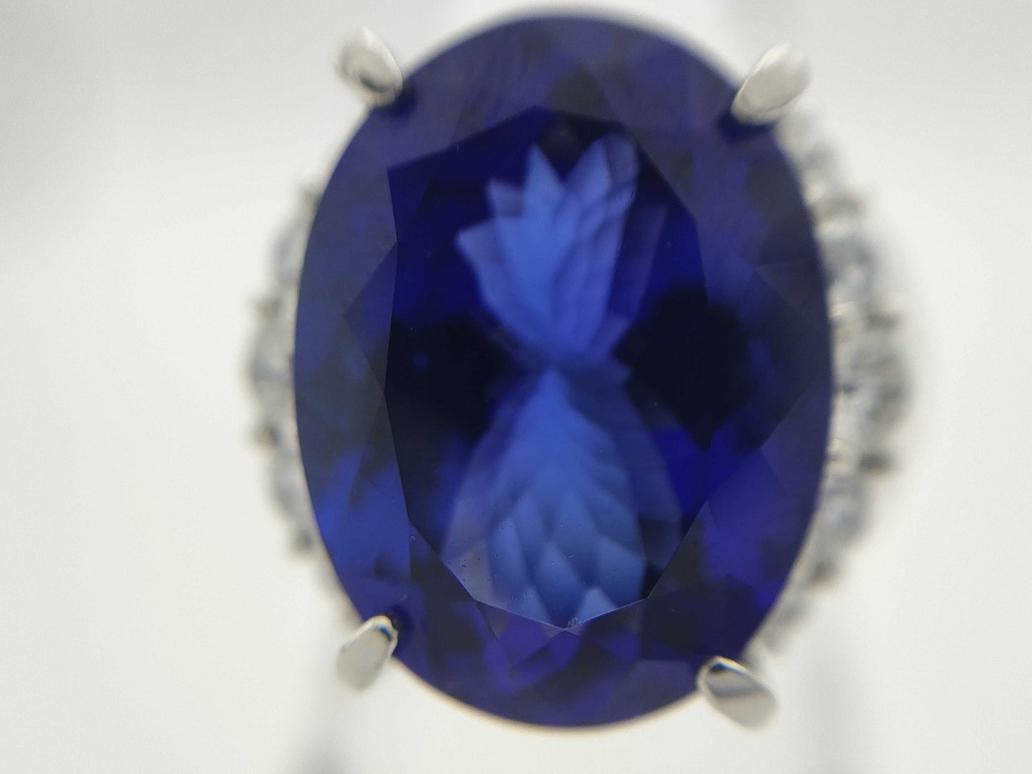 TZ12.84ct D2.50ct Pt900 21.1g Ring