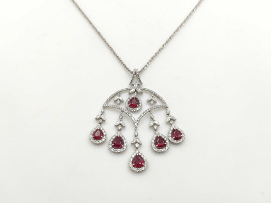 R3.95ct D2.20/0.69ct 750 17.8g Necklace