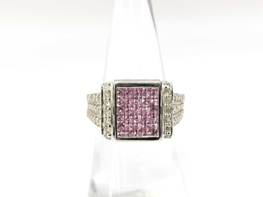 S0.75ct D1.25ct K18WG 9.9g Ring