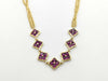 Colored Stone 10.15ct D0.26ct K18 17.4g Necklace