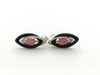 Concrete Pearl 0.905ct Colored Stone D0.16ct / Conch Pearl 0.905ct Colored Stone D0.16ct K18WG 3.9g Earrings