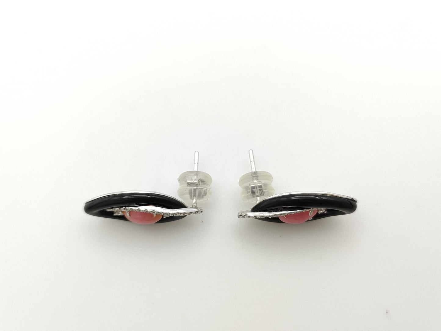 Concrete Pearl 0.905ct Colored Stone D0.16ct / Conch Pearl 0.905ct Colored Stone D0.16ct K18WG 3.9g Earrings