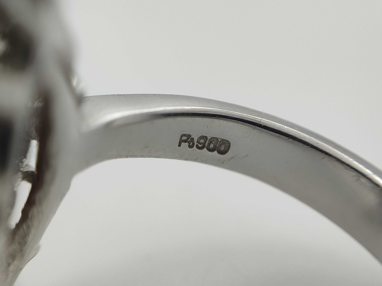 R3.01ct D1.00ct Pt900 12.8g Ring