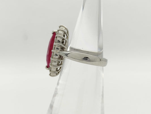 R3.01ct D1.00ct Pt900 12.8g Ring