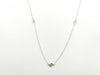 Station D2.50ct K18WG 4.2g Necklace