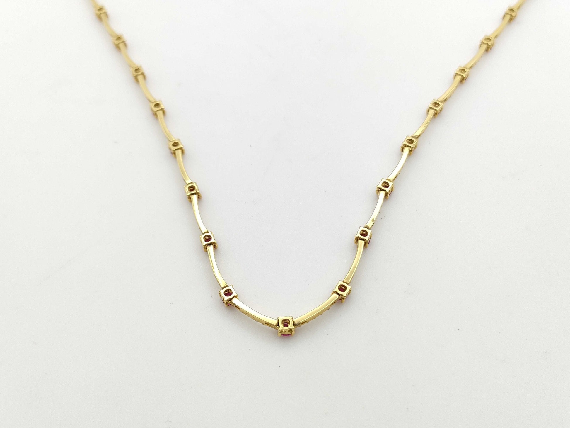 R2.80ct D1.00ct K18 14.7g Necklace