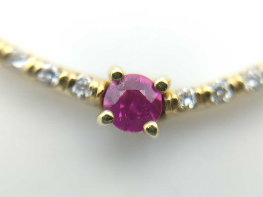 R2.80ct D1.00ct K18 14.7g Necklace