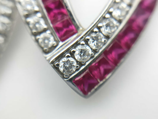 R3.25ct D1.05ct K18WG 5.6g Earrings