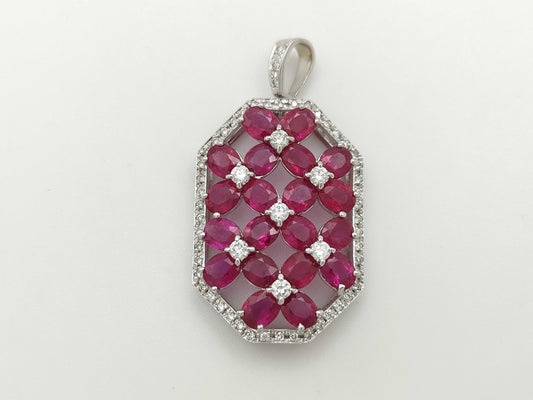 R9.25ct D0.74ct K18 9.7g Pendant Top