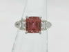 Imperial Topaz 3.72ct D0.80ct Pt900 8.3G Ring