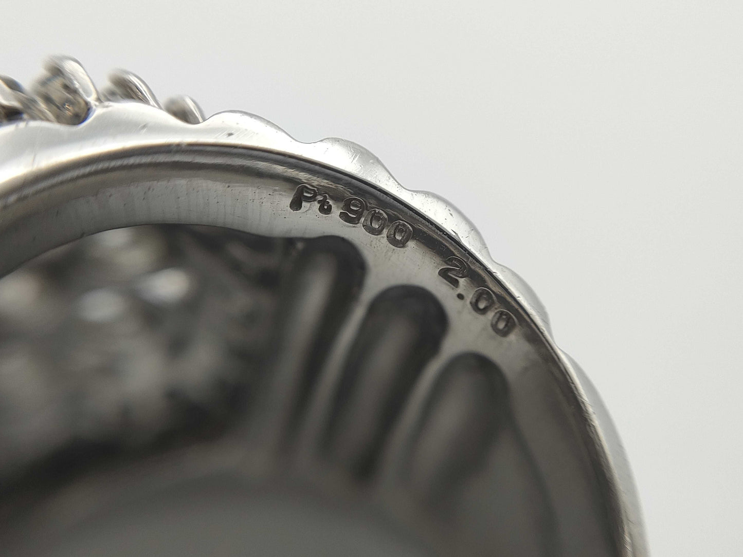 D2.00ct Pt900 18.7g Ring