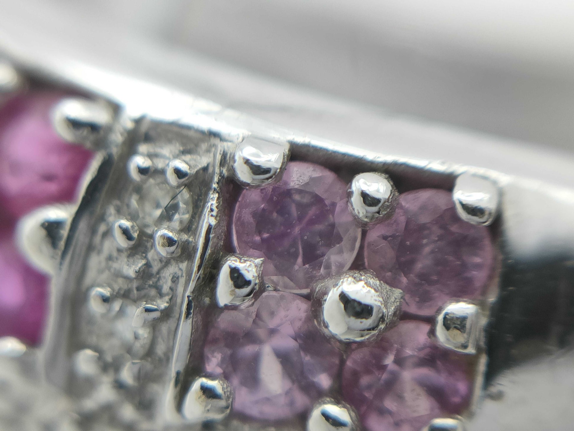 Colored Stone Diamond K17 8.8g Ring