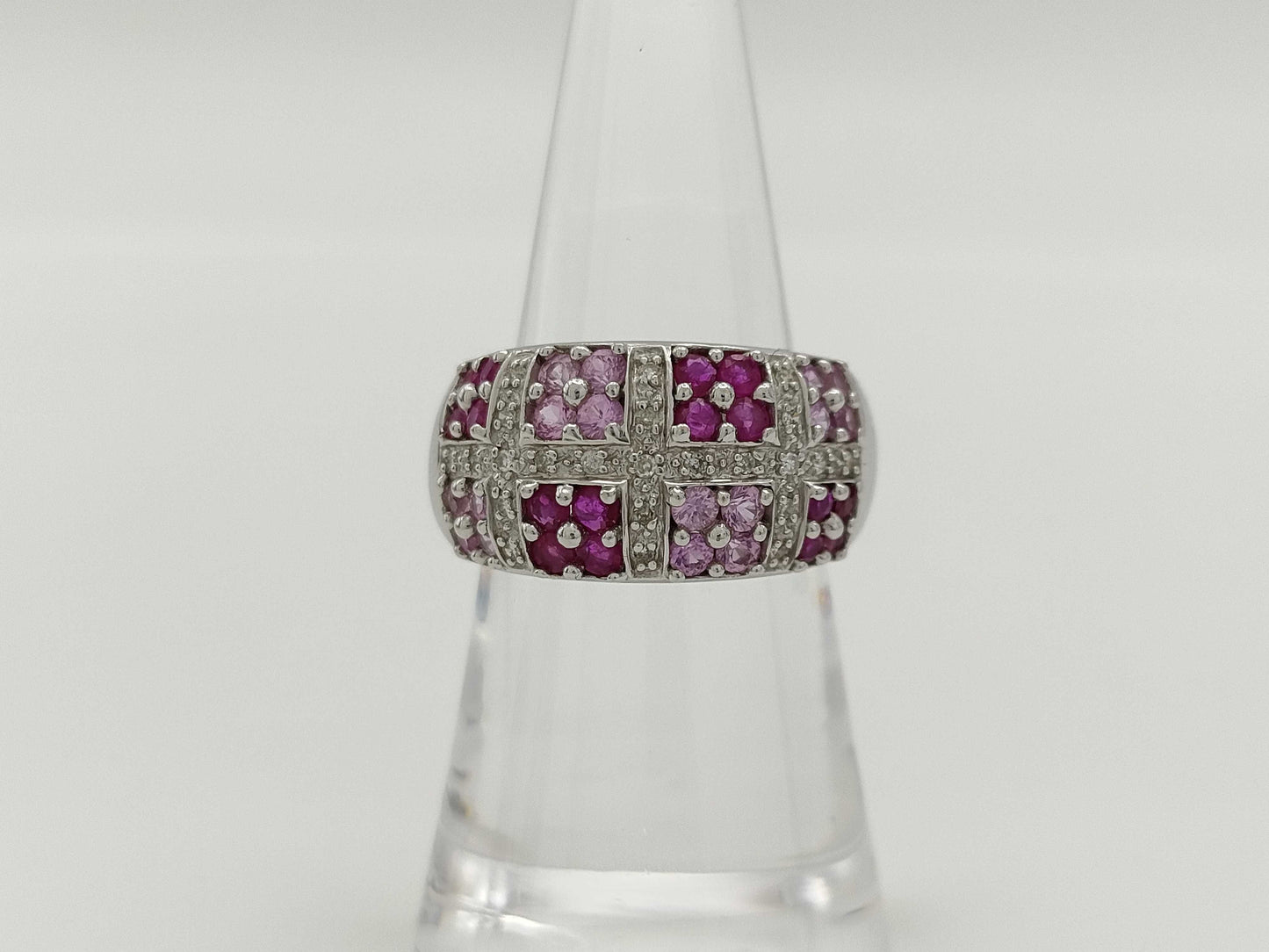 Colored Stone Diamond K17 8.8g Ring