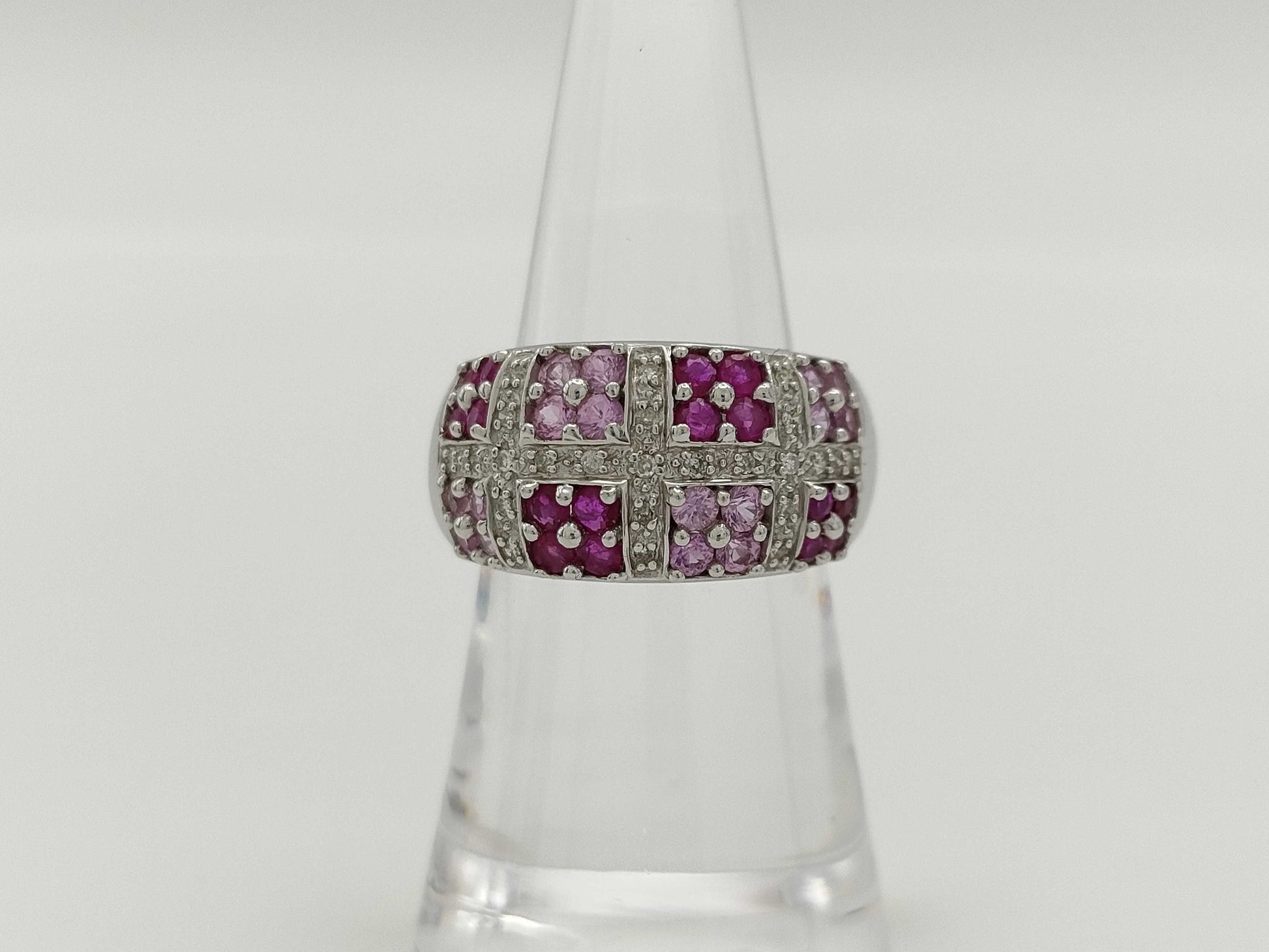 Colored Stone Diamond K17 8.8g Ring