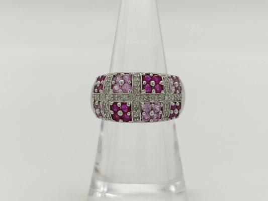 Colored Stone Diamond K17 8.8g Ring