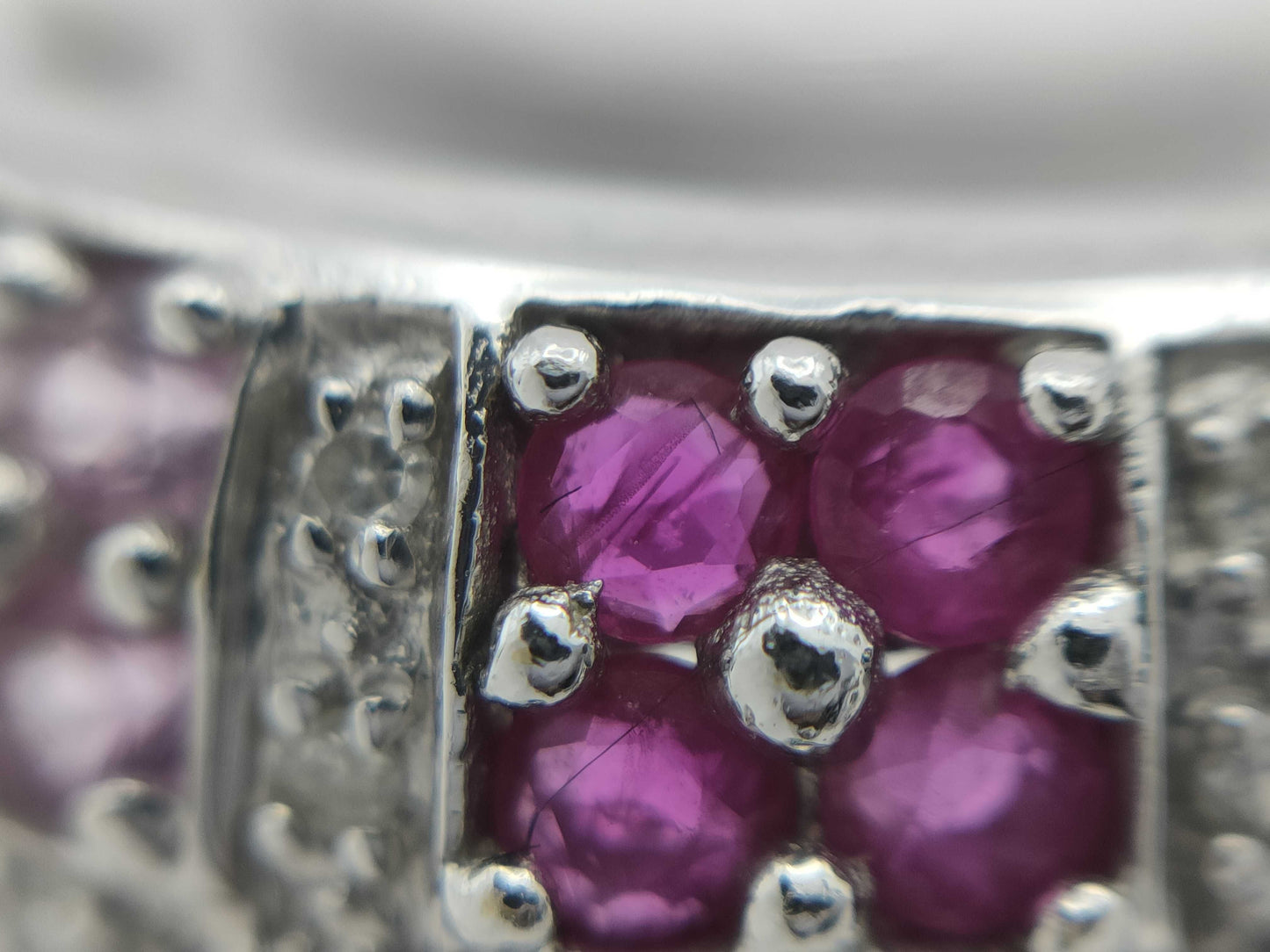 Colored Stone Diamond K17 8.8g Ring