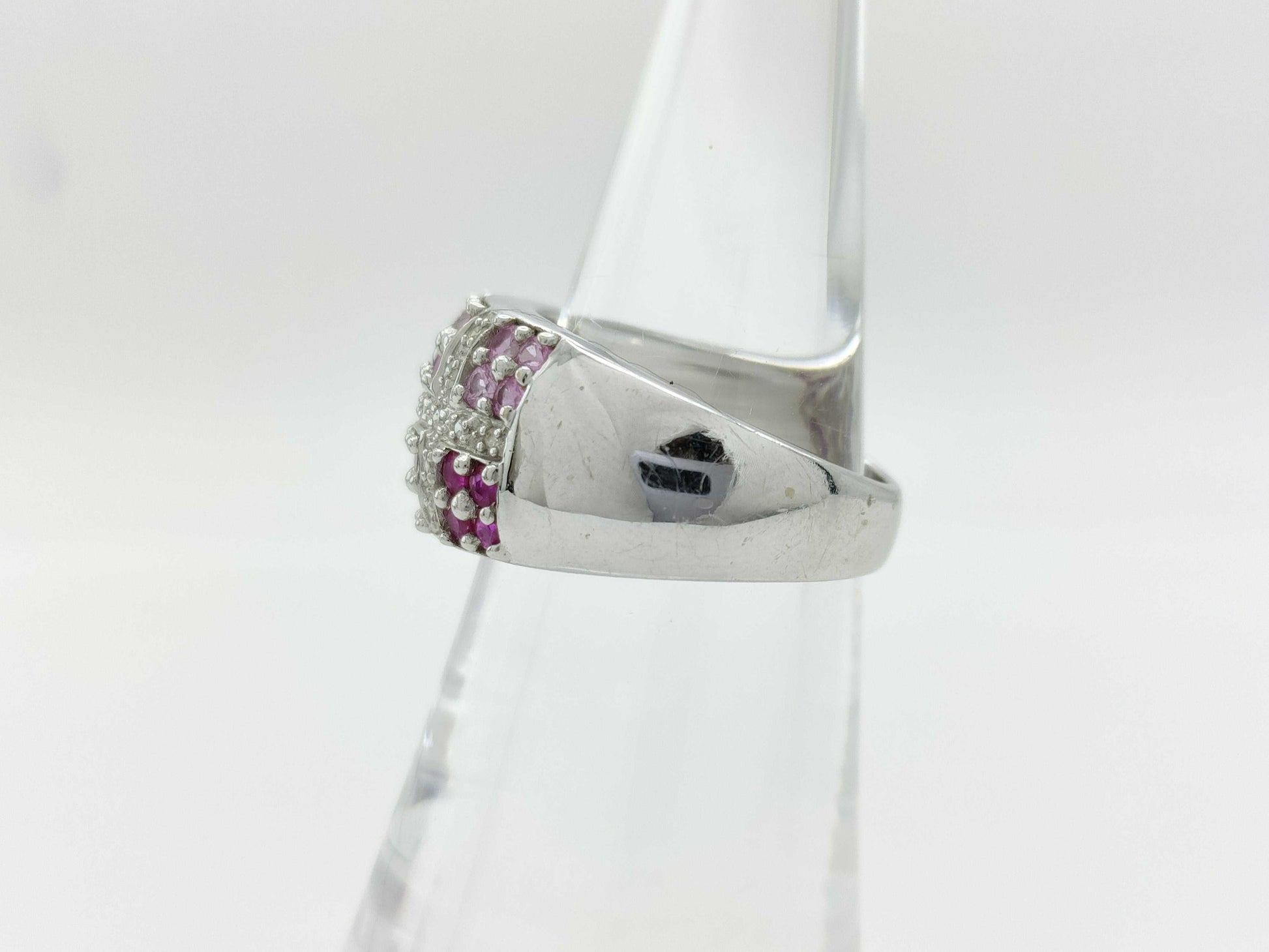 Colored Stone Diamond K17 8.8g Ring