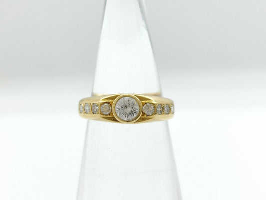 D1.13ct K18 2.7g Ring