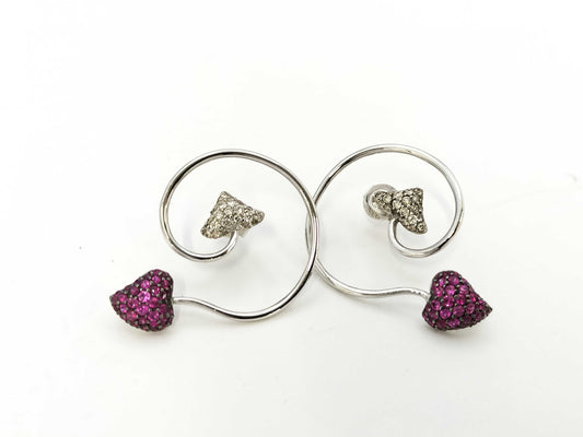 R0.52ct D0.25ct / R0.52ct D0.25ct 750 6.9g Earrings