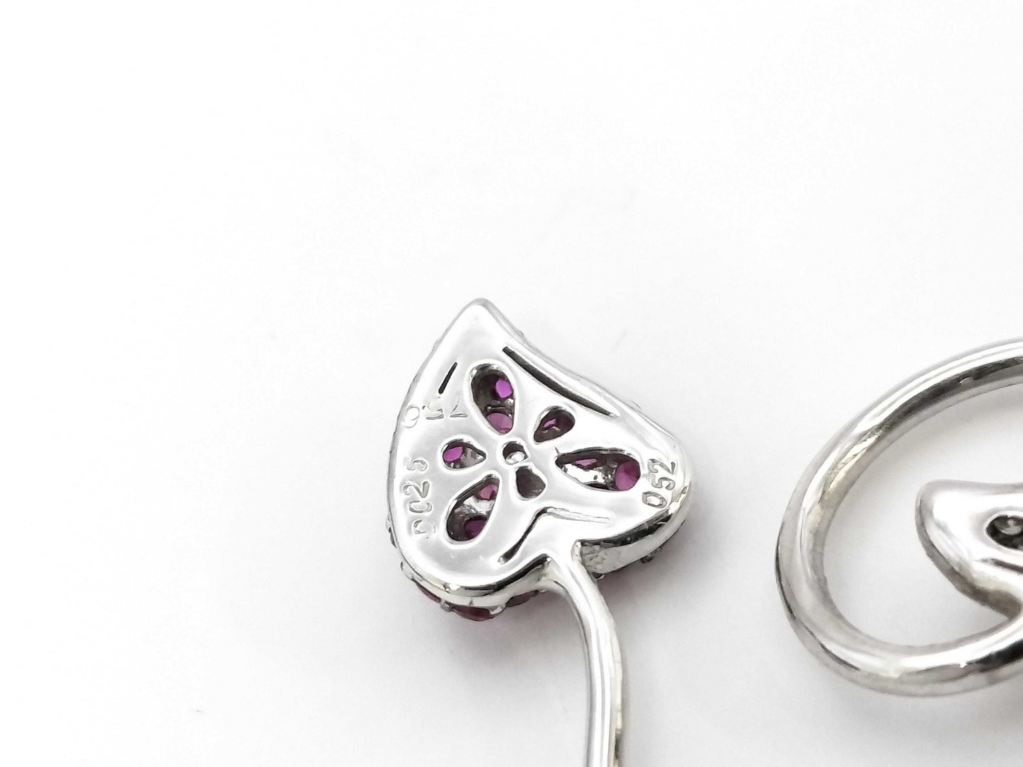 R0.52ct D0.25ct / R0.52ct D0.25ct 750 6.9g Earrings