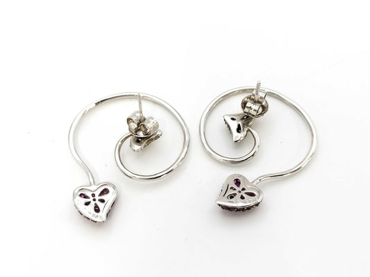 R0.52ct D0.25ct / R0.52ct D0.25ct 750 6.9g Earrings