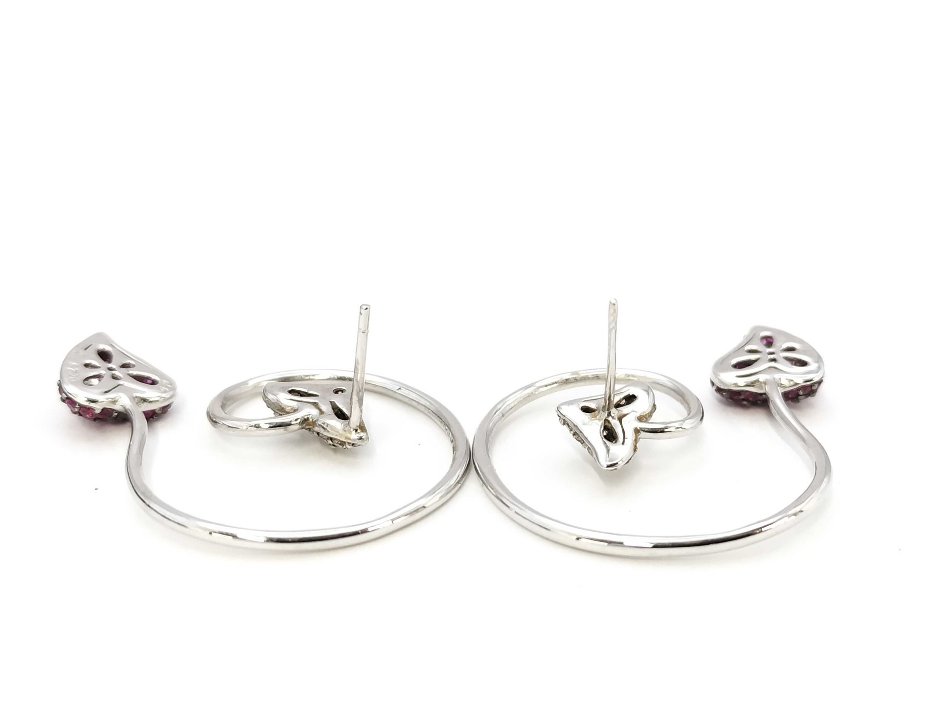 R0.52ct D0.25ct / R0.52ct D0.25ct 750 6.9g Earrings