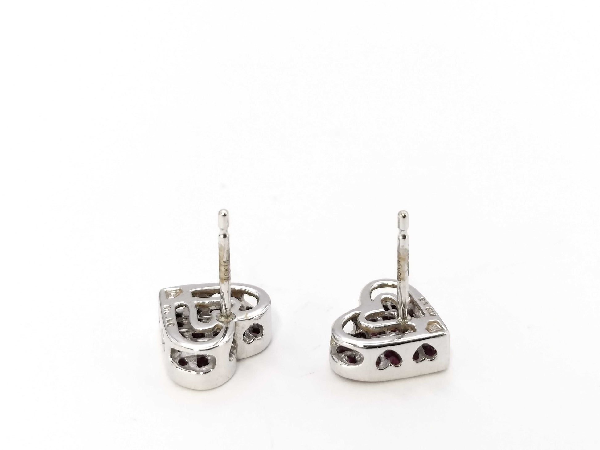 Ruby K18WG/WGK14 2.7g Earrings