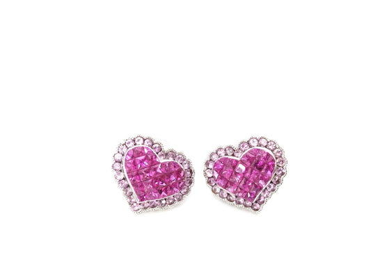 S1.29/1.29ct K18WG/K14WG 4.5g Earrings